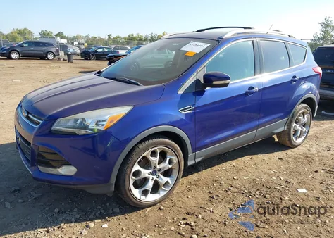 2013 Ford Escape Titanium z USA, uszkodzony, nr VIN 1FMCU0J90DUA09113